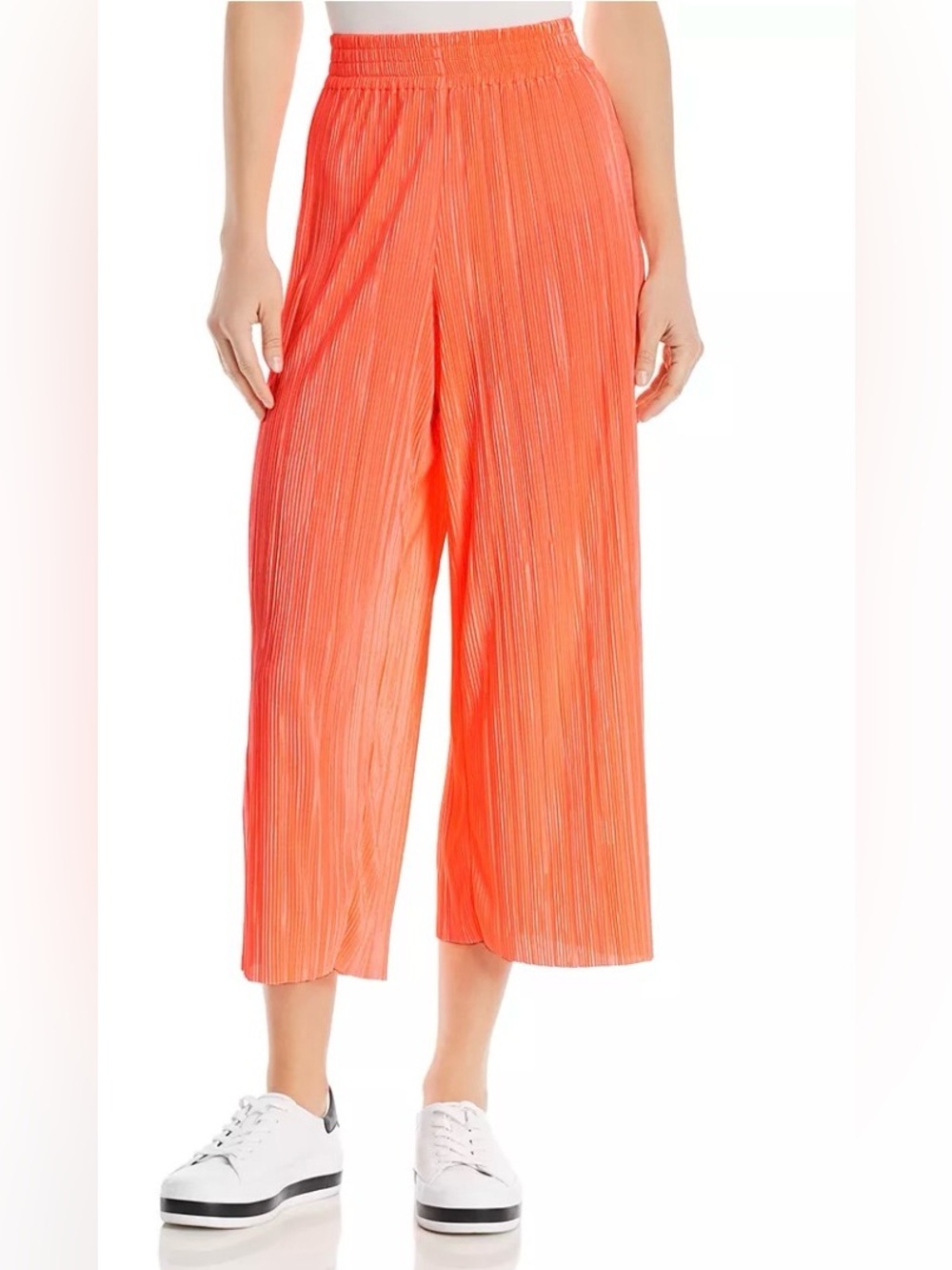 Alice + Olivia Elba Pleated Cropped Wide-Leg Pant Size Small New With Tags